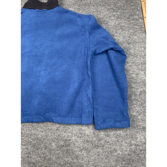 Columbia Blue Fleece Zip Jacket Youth 18/20 Vintage Outdoor Full Zip Warm - Picture 11 of 16